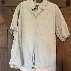 Ariat Men's Light Blue Casual Button Down Shirt